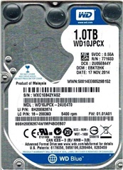 WD Blue WD10JPCX 1 TB 2.5